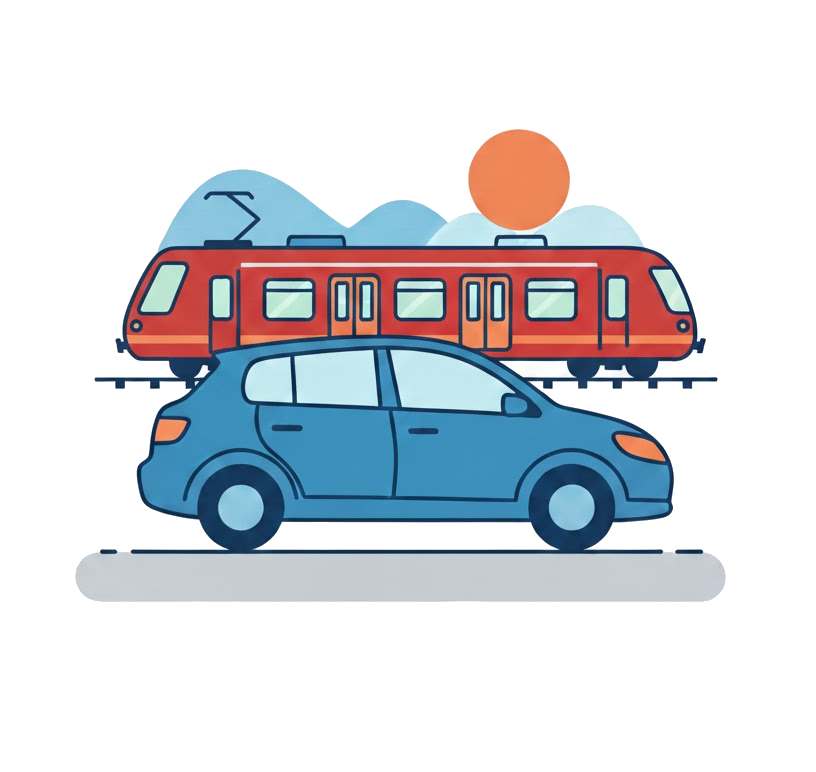 Grafika symbolizująca transport